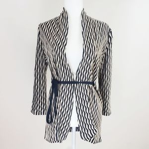 Classiques Entier Tie Waist Brown & Black Cardigan